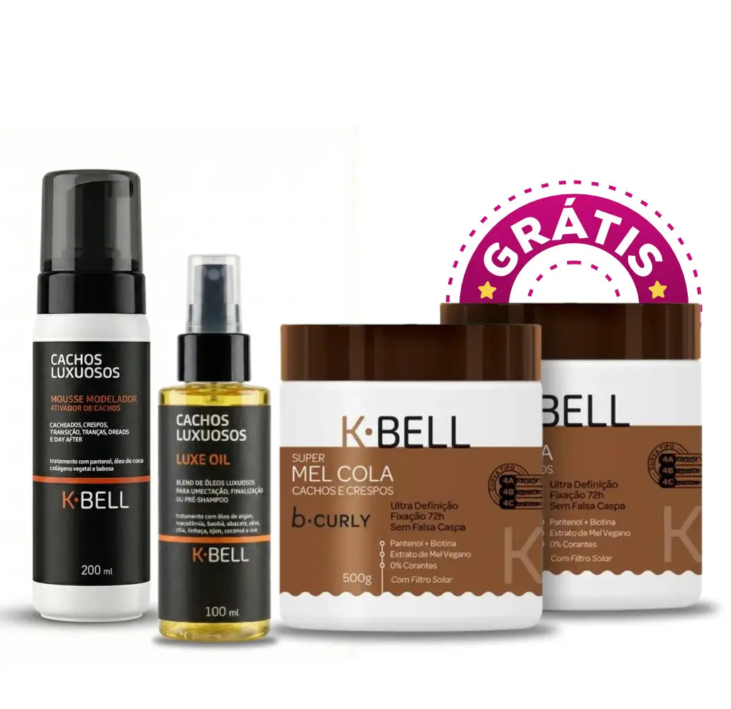 Combo Mel Cola + Mousse + Luxe Oil (Ganhe +1 Mel cola)