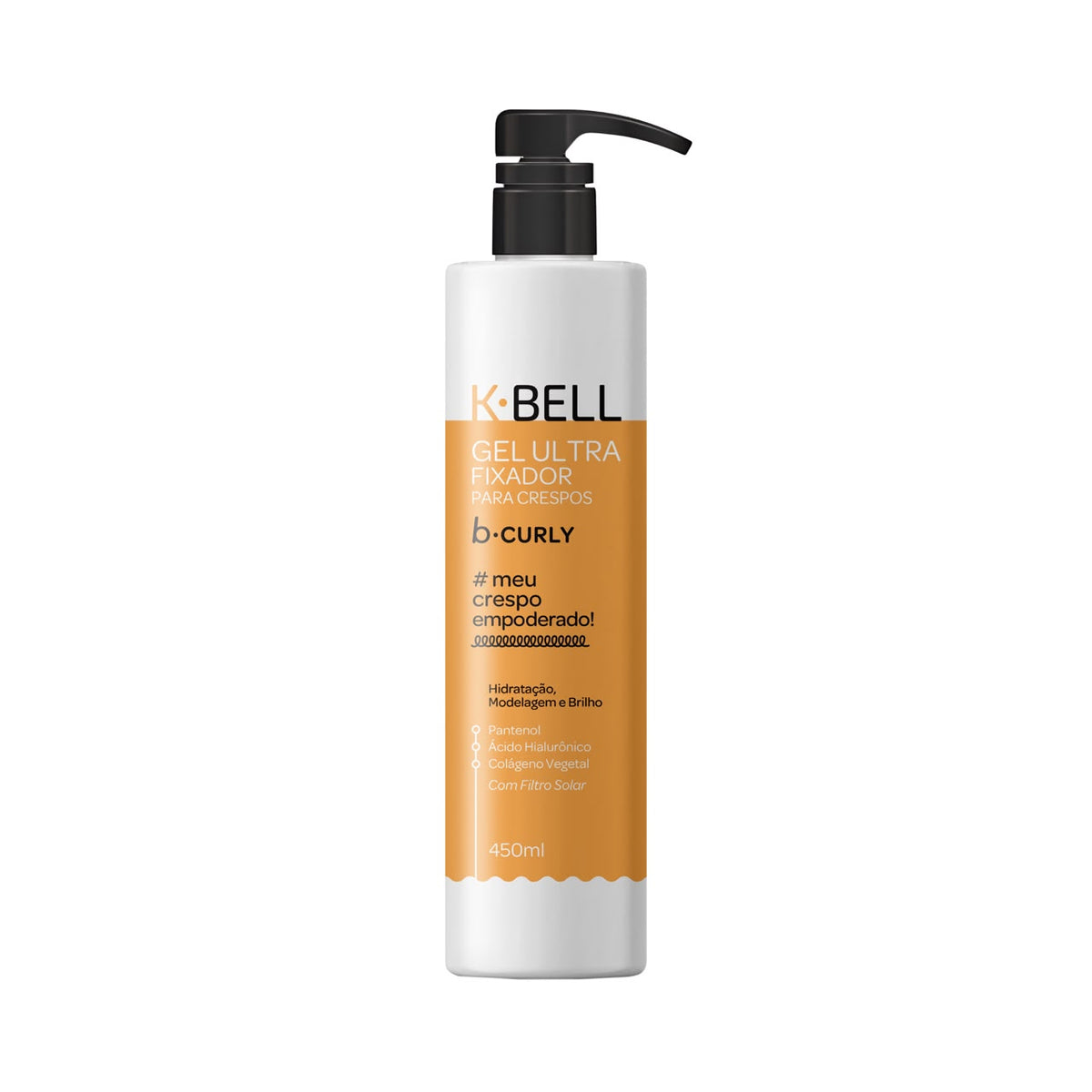 B-CURLY: Gel ultra fixador para Crespo 450ml